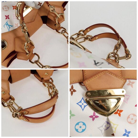 LOUIS VUITTON Monogram Multicolor Ursula Tote Bag White M40123 LV Auth PP815V - Picture 16 of 16